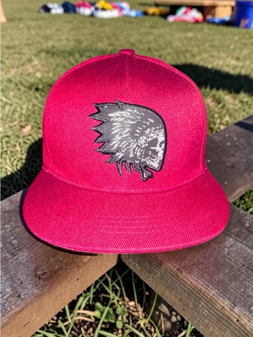 Skull Snapback Native Red New Adjustable NWOT